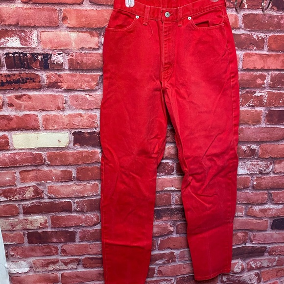 Faded Glory Denim - Vintage High waisted faded glory jeans 12 tall red